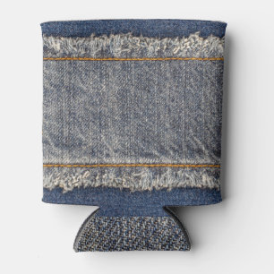 Rafraîchisseur Pour Canette Denim Blue Jeans : Décontracté Double Patch