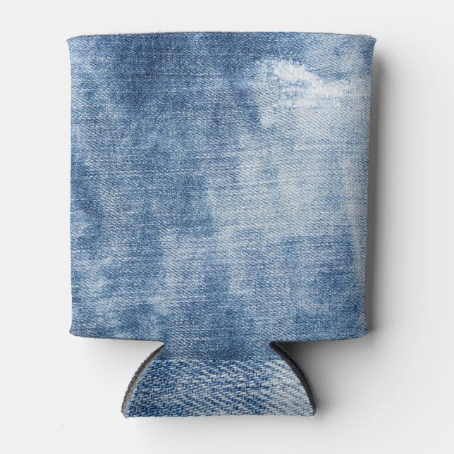 Rafraîchisseur Pour Canette Dénim Texture : Trous robustes. (Devant)