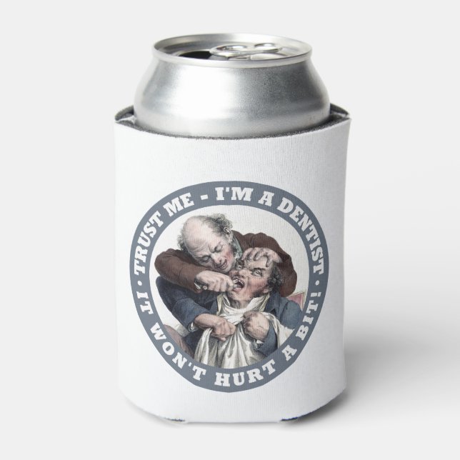 Rafraîchisseur Pour Canette DENTIST humour personnalisé monogramme boisson gla (Can devant)
