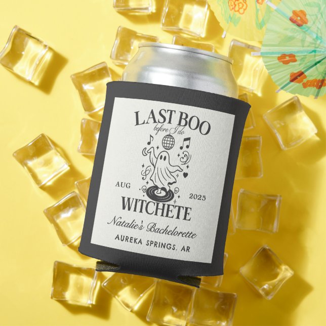 Rafraîchisseur Pour Canette Dernier Boo avant de faire Bachelorette Halloween  (Été in situ)