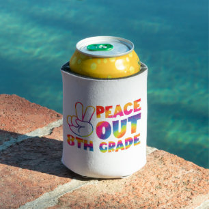 Rafraîchisseur Pour Canette Dernier jour de huitième année Tie Dye Peace Out 8