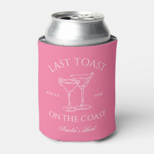 Rafraîchisseur Pour Canette Dernier toast sur la côte rose Bachelorette