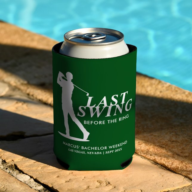 Rafraîchisseur Pour Canette Dernier Tour de Swing avant le Bachelier de Golf (Créateur téléchargé)
