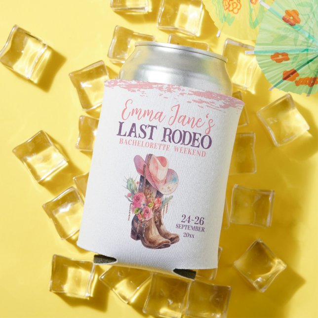 Rafraîchisseur Pour Canette Dernière Cavalière de Rodéo Rose Enterrement de Vi (Été in situ)