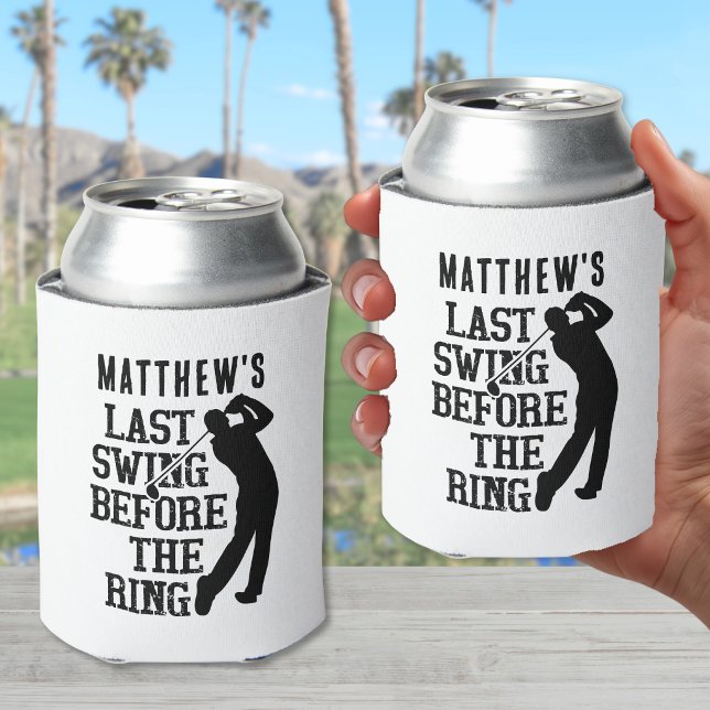 Rafraîchisseur Pour Canette Dernière Soirée de Célibataire (Last Swing Bachelor Party Can Cooler)