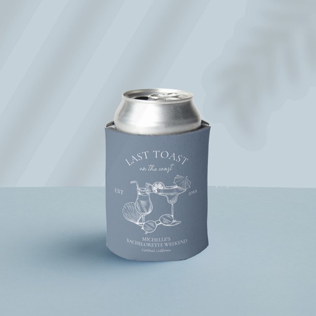 Rafraîchisseur Pour Canette Dernière tournée sur la côte Fête de Bachelorette (Créateur téléchargé)