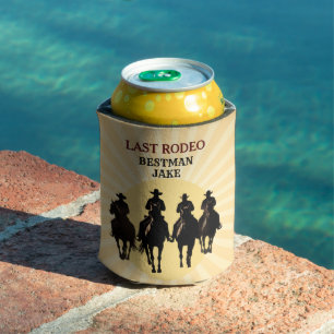 Rafraîchisseur Pour Canette Derniers Cowboys au Rodéo Coucher de Soleil Nom du