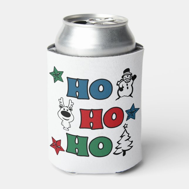 Rafraîchisseur Pour Canette Design de Noël Ho-Ho-Ho (Can devant)