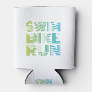 Rafraîchisseur Pour Canette Design de triathlon en couleurs