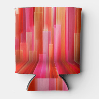 Rafraîchisseur Pour Canette Design d'intérieur rayé rouge texture.