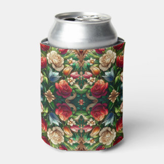 Rafraîchisseur Pour Canette Design floral en verre tendu