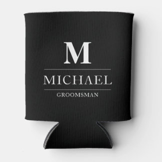 Rafraîchisseur Pour Canette Design moderne Groomsmen Cadeaux Monogramme Best M