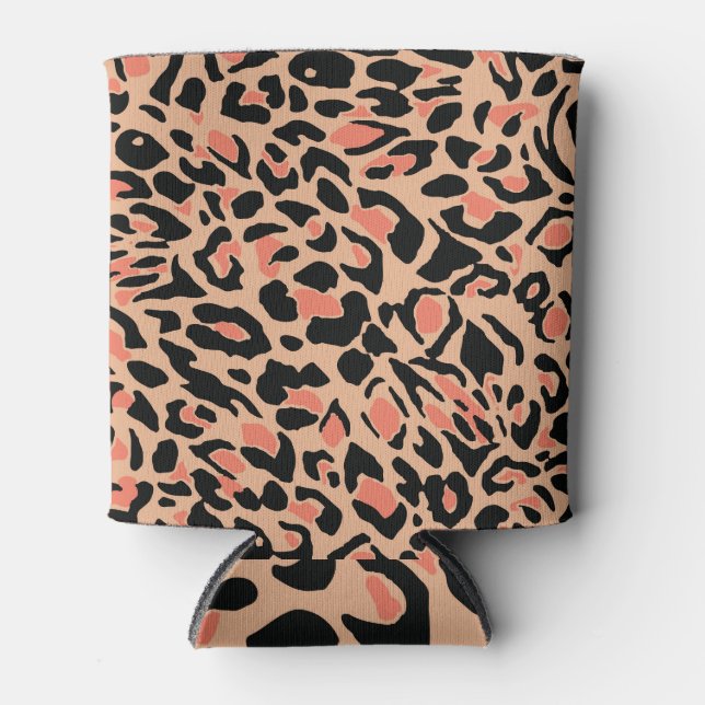 Rafraîchisseur Pour Canette Design Motif Leopard vintage (Devant)