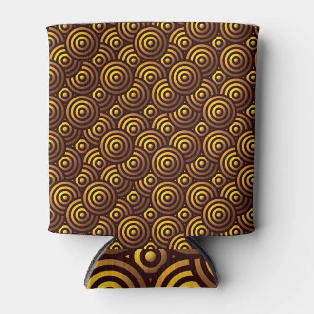 Rafraîchisseur Pour Canette Design Motif Or Luxuriant sans couture (Devant)