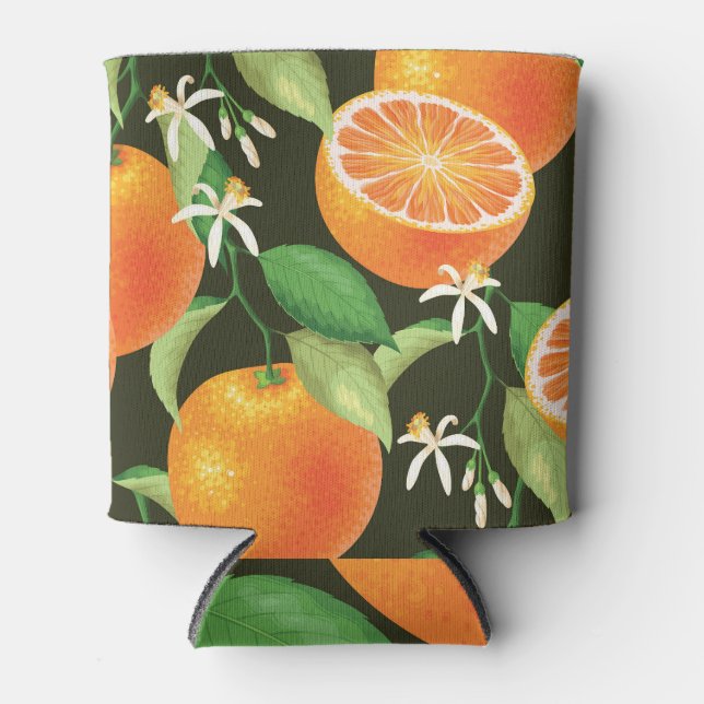 Rafraîchisseur Pour Canette Design Motif orange vibre (Devant)