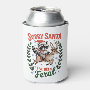 Rafraîchisseur Pour Canette Désolé Santa j'ai été Raton Laveur Renne de Noël S