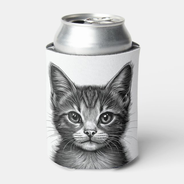 Rafraîchisseur Pour Canette Dessin adorable de Young Cat (Can devant)