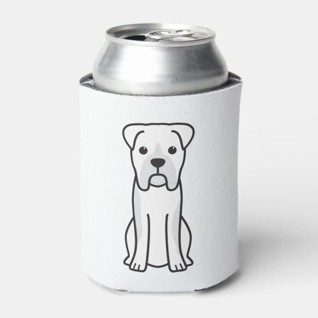Rafraîchisseur Pour Canette Dessin de chien de boxe taureau (Can devant)