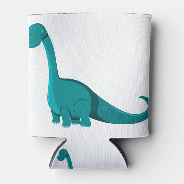 Rafraîchisseur Pour Canette Dessin de dinosaure mignon (Devant)
