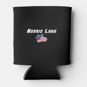 Rafraîchisseur Pour Canette Dessin de drapeau américain aigle de Norris Lake T