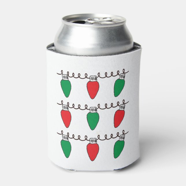 Rafraîchisseur Pour Canette Dessin de l'ampoule de Noël (Can devant)