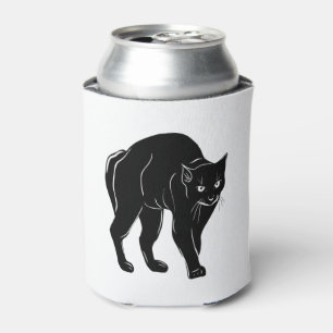 Rafraîchisseur Pour Canette Dessin en silhouette de chat noir à rallonge d'Hal