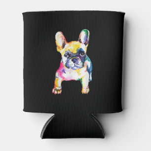 Rafraîchisseur Pour Canette Dessin Français Bulldog original aquarelle