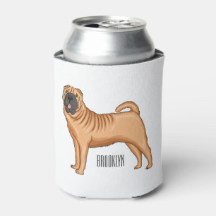 Rafraîchisseur Pour Canette dessin humoristique chinois de chien Shar-Pei