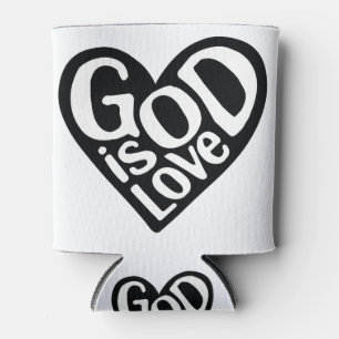 Rafraîchisseur Pour Canette Dieu est amour Comme Jésus Cite Dieu Art Amour Art