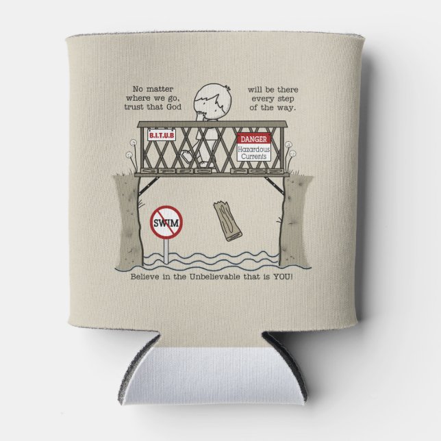 Rafraîchisseur Pour Canette Dieu sera là (Devant)