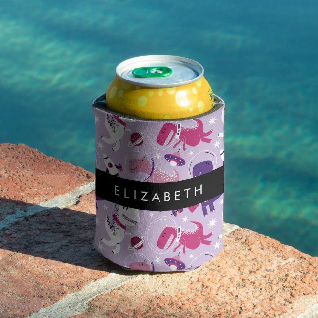 Rafraîchisseur Pour Canette Dinosaures Spatiaux, Dinosaures Mignons, Étoiles,  (Piscine in situ)