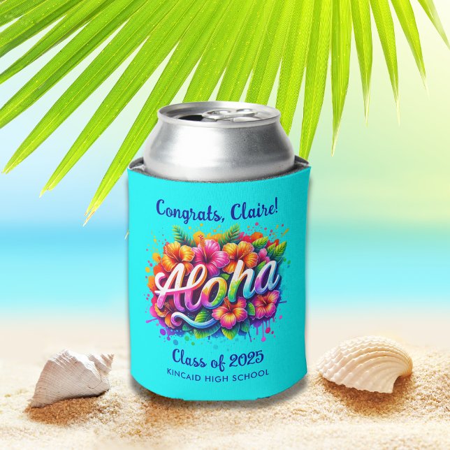 Rafraîchisseur Pour Canette Diplômé Tropical Aloha (Créateur téléchargé)