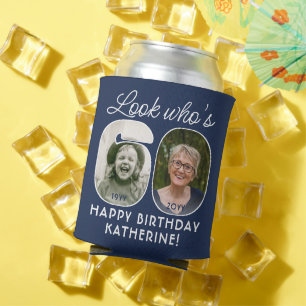 Rafraîchisseur Pour Canette DIY Couleurs • Regardez qui a 60 ans Fête d'annive