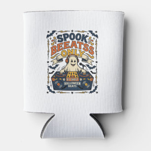 Rafraîchisseur Pour Canette DJ Ghost Spooky Beats Gravure Vintage Halloween
