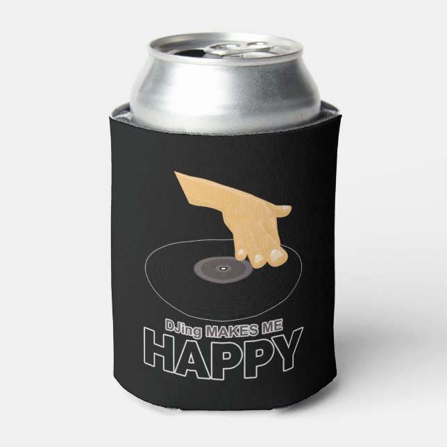 Rafraîchisseur Pour Canette DJing Me Rend Heureux (Can devant)