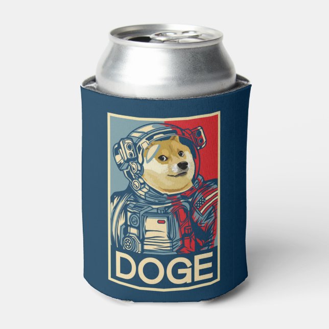 Rafraîchisseur Pour Canette Dogecoin Astronaut Doge À La Lune Crypto Drôle (Can devant)