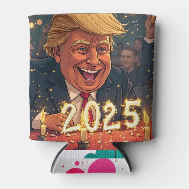 Rafraîchisseur Pour Canette Donald Trump 2025 (Devant)