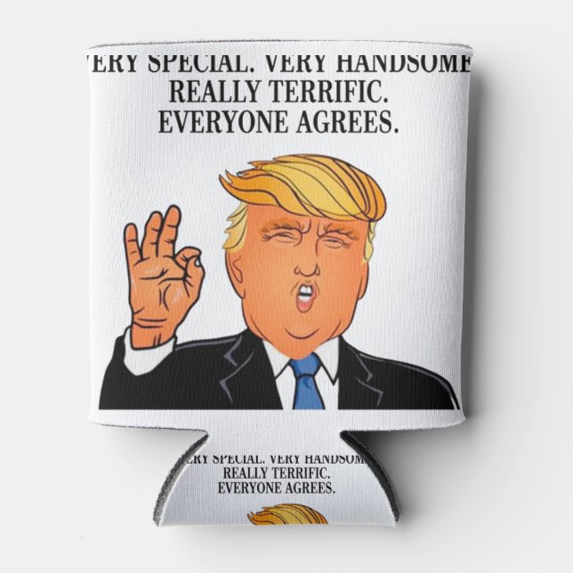 Rafraîchisseur Pour Canette Donald Trump - formidable anniversaire de fête des (Devant)