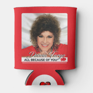 Rafraîchisseur Pour Canette DONNA FARGO CAN COOLER, deux tailles, rouge