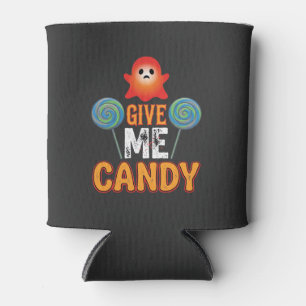 Rafraîchisseur Pour Canette Donnez-moi des bonbons Halloween Fantôme_1