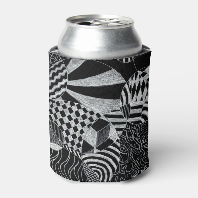 Rafraîchisseur Pour Canette Doodle Motif peut refroidir (Can devant)