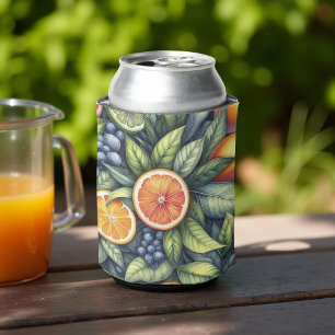 Rafraîchisseur Pour Canette Douches de mariage élégantes à l'aquarelle Orange