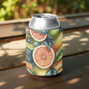 Rafraîchisseur Pour Canette Douches de mariage élégantes à l'aquarelle Orange