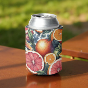 Rafraîchisseur Pour Canette Douches de mariage élégantes à l'aquarelle Orange