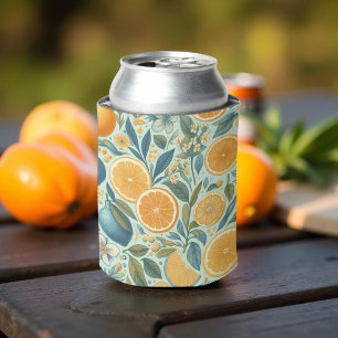 Rafraîchisseur Pour Canette Douches de mariage élégantes à l'aquarelle Orange
