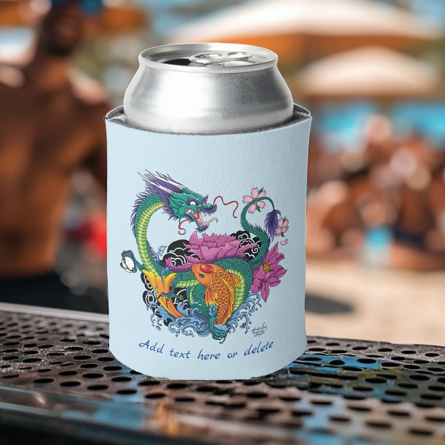 Rafraîchisseur Pour Canette Dragon d'eau chinois Poisson Koi (Créateur téléchargé)