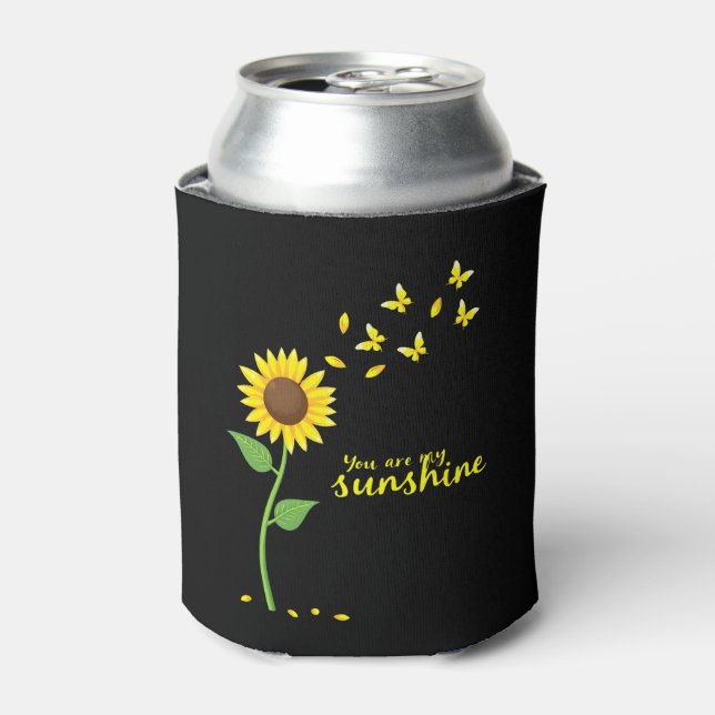 Rafraîchisseur Pour Canette Dragonflies and Sunflower You Are My Sunshine (1) (Can devant)