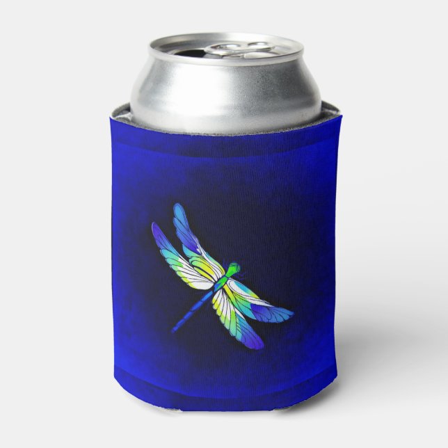 Rafraîchisseur Pour Canette Dragonfly Electric Blue - Personnalisez avec le no (Can devant)