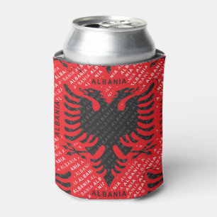 Rafraîchisseur Pour Canette Drapeau albanais motif 2