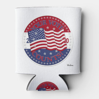 Rafraîchisseur Pour Canette Drapeau américain 2020 Votre vote compte